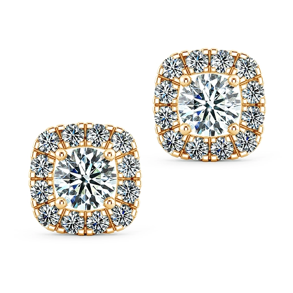 Halo Cushion Earrings BTA2105 1